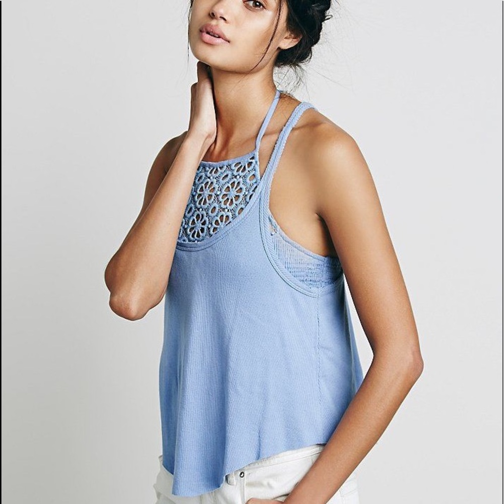 Free People crochet tank top
